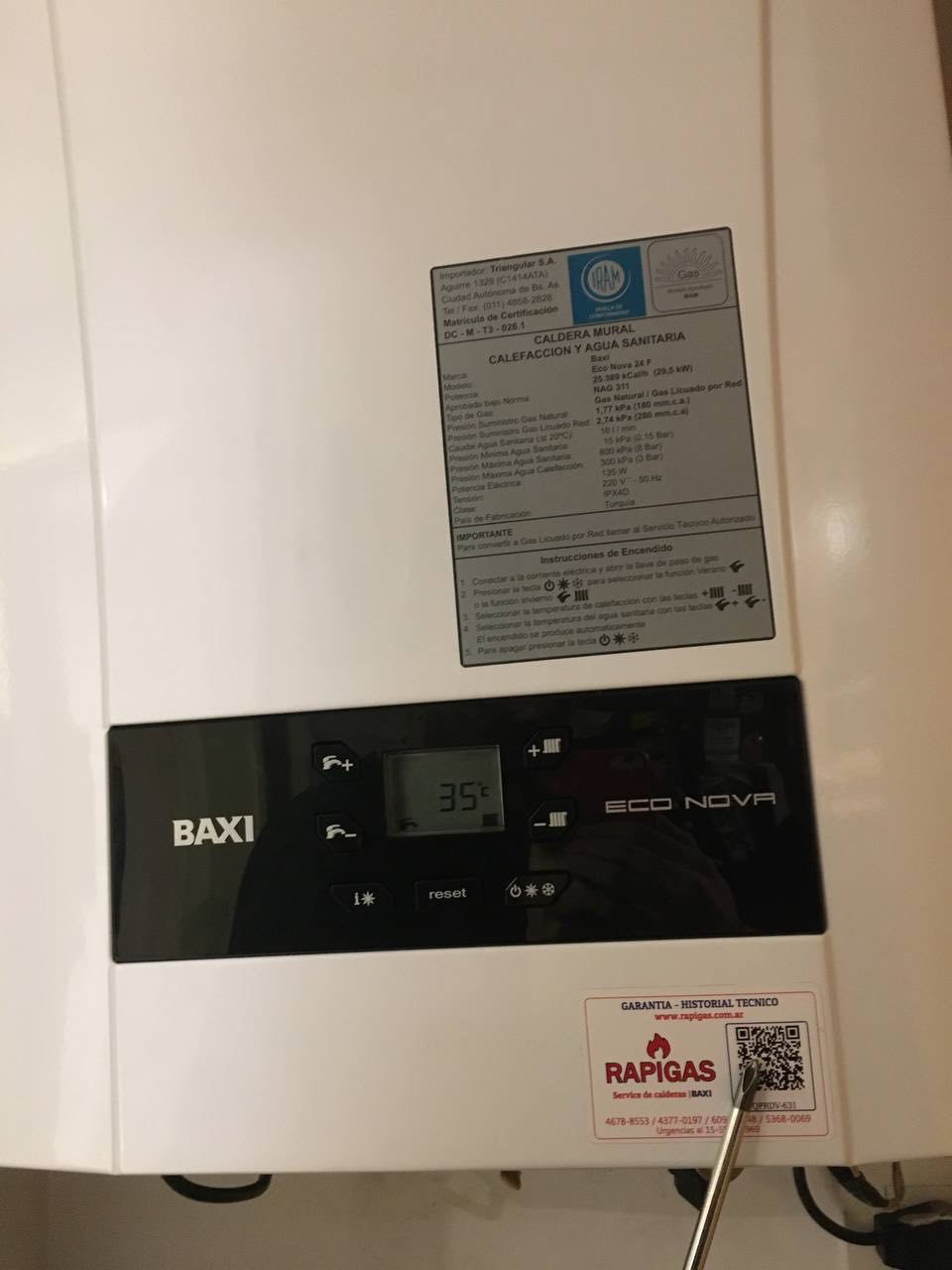 Service técnico BAXI/OCEAN 4